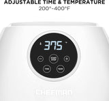 Freidora de aire CHEFMAN 3.7 Qt, digital, fácil de usar, BPA-free