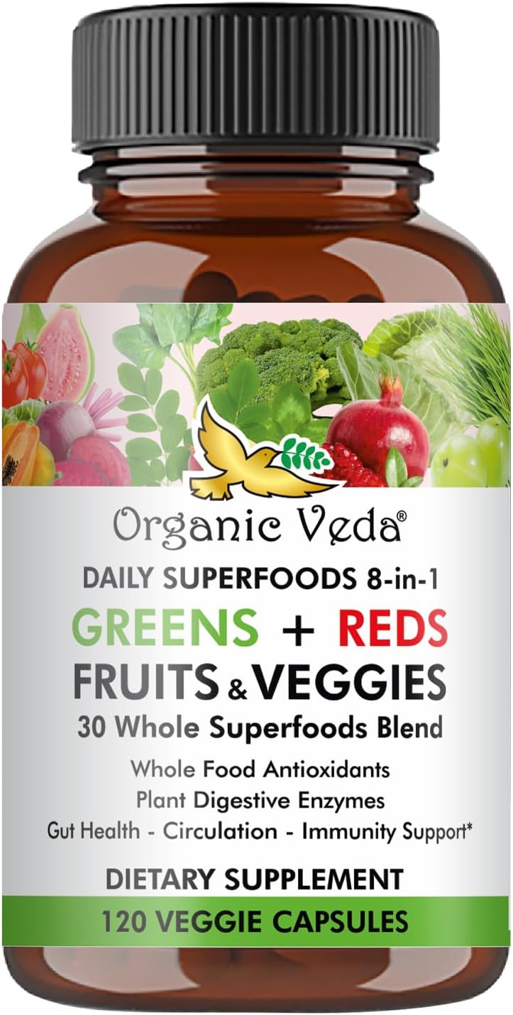 Suplemento Vegano de Frutas y Verduras en Cápsulas