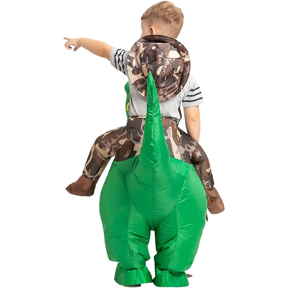 Disfraz inflable para niños de dinosaurio  unisex