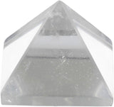 rockcloud Figura de pirámide de piedra metafísica , de cristal, cuarzo rosa, y fluorita.