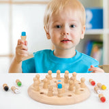 Juego de Memoria de Madera, Juguete Educativo Montessori, 3+ Años