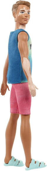 Muñeca Barbie Fashionistas Ken con Vitiligo, Malibu Tank, Shorts, #192