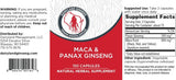 Capsulas de Maca y Ginseng Panax - Extracto Concentrado 150 ct