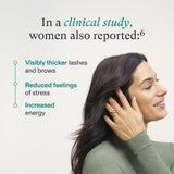 Cápsulas veganas para crecimiento del cabello, mujeres 18-44 años