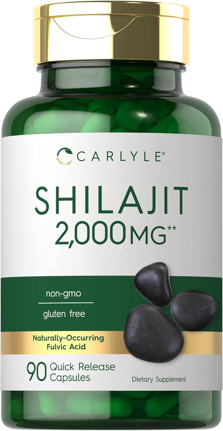 Carlyle Shilajit Cápsulas 2000mg 90 Cápsulas No GMO Gluten-Free