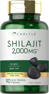 Carlyle Shilajit Cápsulas 2000mg 90 Cápsulas No GMO Gluten-Free
