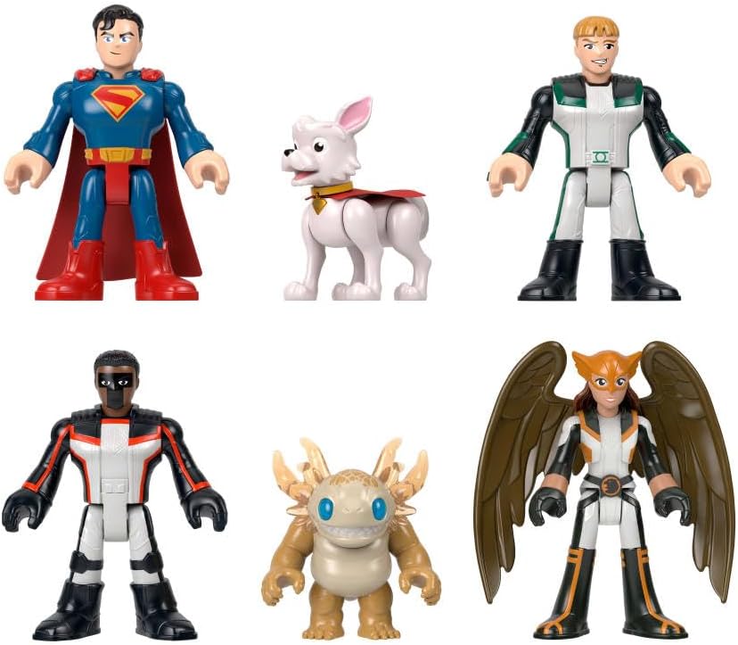 Figuritas Fisher-Price Imaginext Superman Pack 6 Personajes Krypto Kaiju