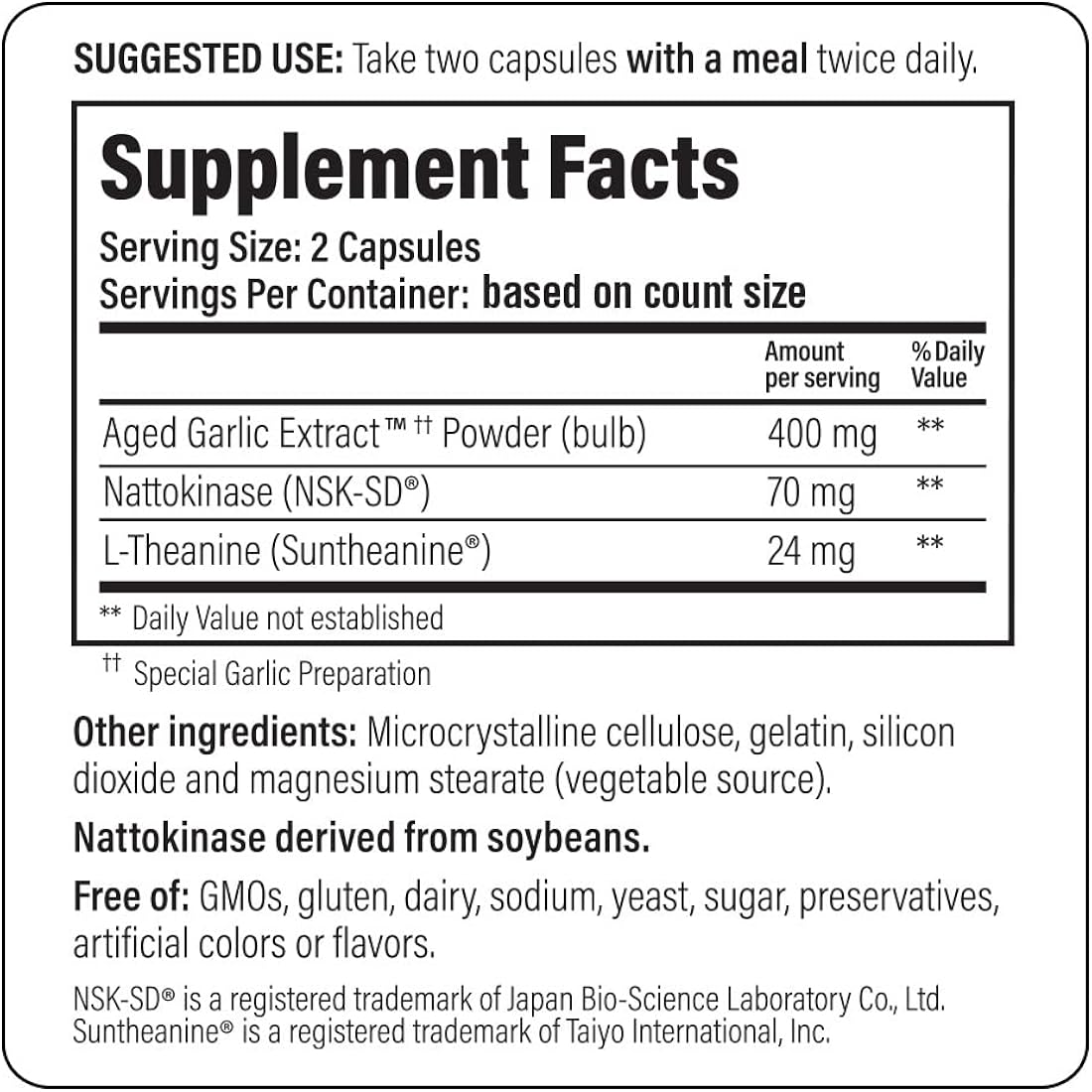 Suplementos Kyolic extracto de ajo para la presión arterial