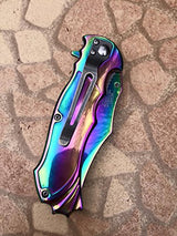 Cuchillo de bolsillo MC Ballistic All Rainbow Fantasy Dragon
