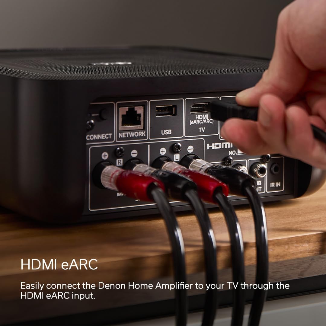 Amplificador Denon Home, 100W x 2, HEOS, Wi-Fi, AirPlay 2