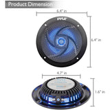 Parlantes de sonido estéreo negro PYLE PLMRS53BL