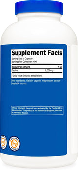 Suplementos  Taurina 1000 mg, 400 cápsulas