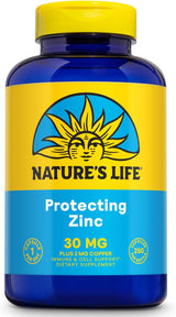 Natures Life Zinc Picolinate 30mg + Cobre 2mg, 250 Cápsulas