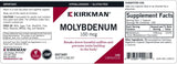 Molybdeno 100 mcg - Minerales Esenciales - 100 Cápsulas
