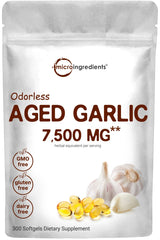 Suplemento Micro Ingredients Ajo inodoro 7500 mg  300 cáp