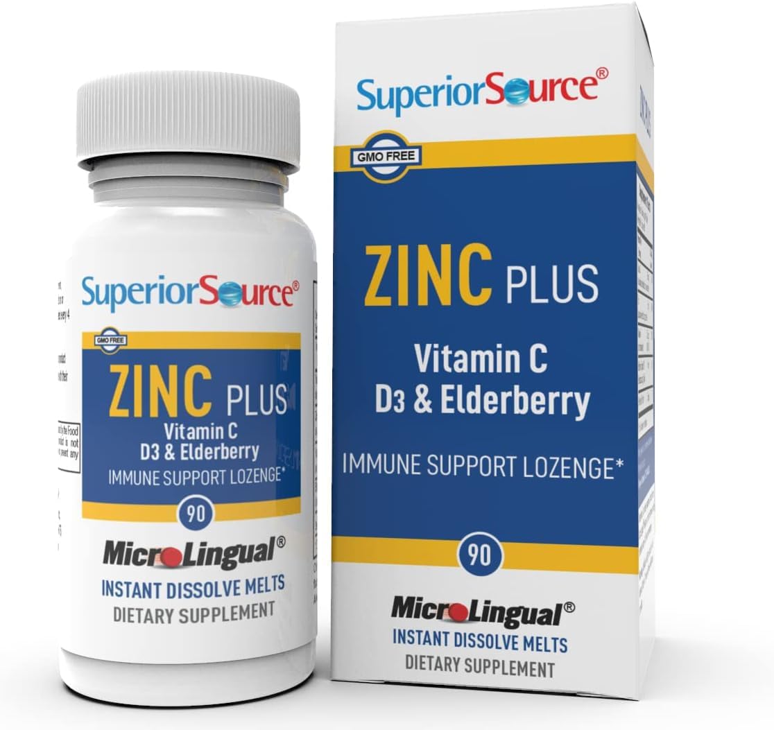 Suplemento Zinc Plus Source Superior, Apoyo Inmunidad 90 Tabletas