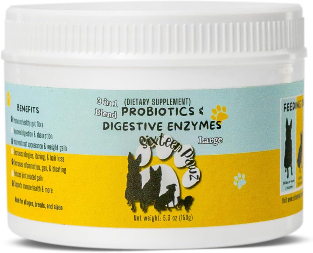 Probioticos y Enzimas Digestivas para Perros - Soporte Digestivo