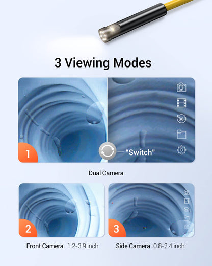 DEPSTECH - Endoscopio inalámbrico de doble lente con 7 luces