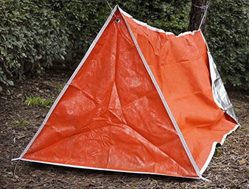Tienda de tubos de emergencia para exteriores con clavijas