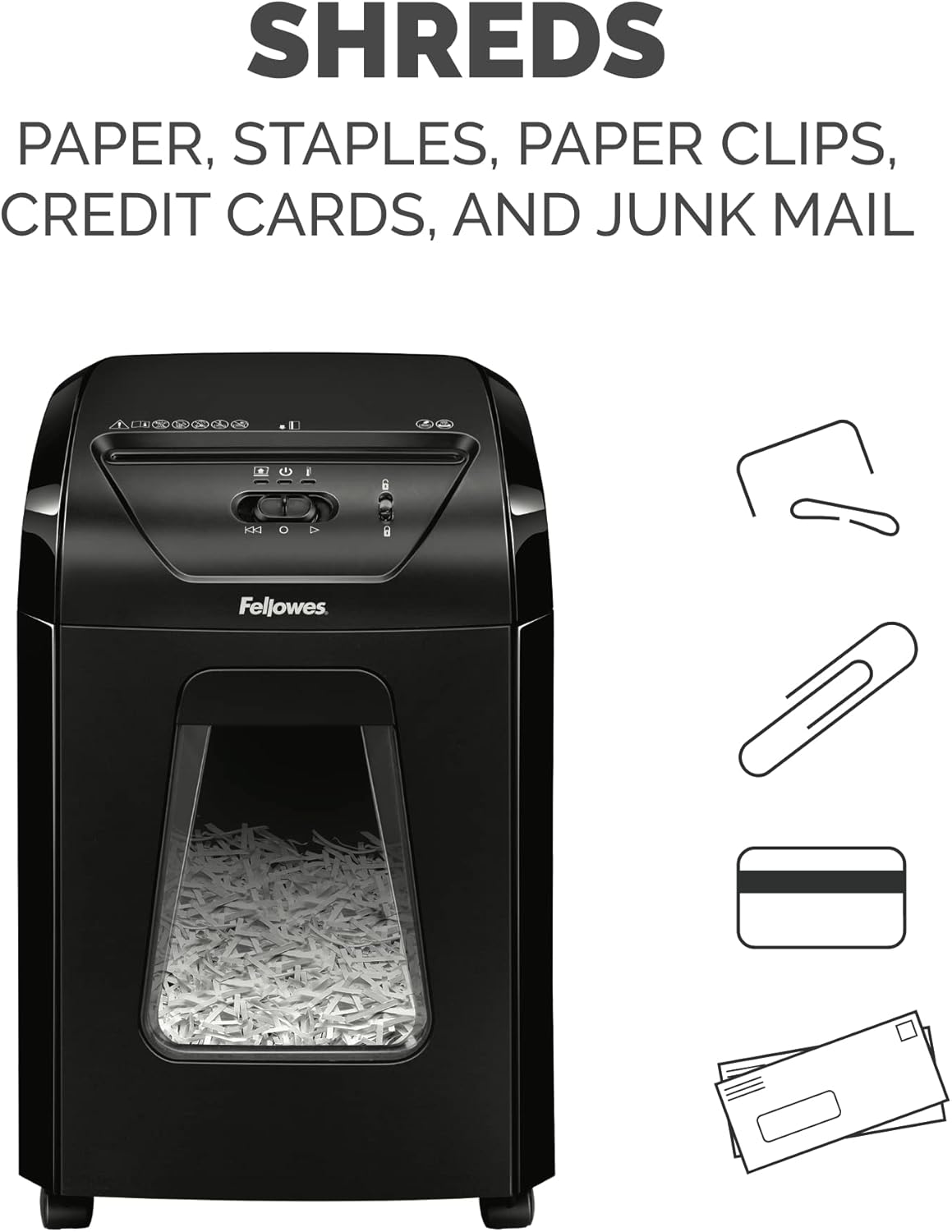 Destructora Fellowes Powershred 12 Hojas, Corte Cruzado, Modelo 12