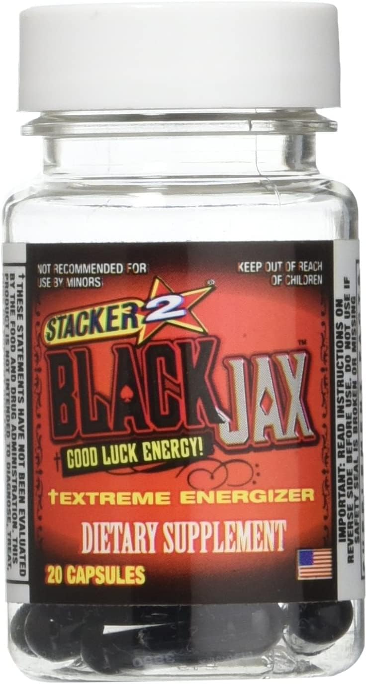 Suplemento energético Black Jax, 120 cápsulas, lote de 6