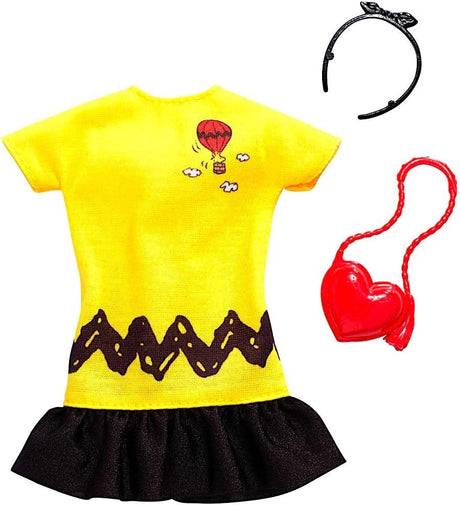 Ropa Barbie: Disfraz de Charlie Brown Peanuts + 2 Accesorios