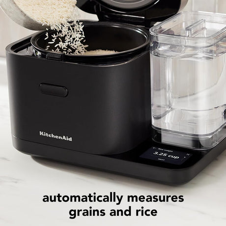 Cocedor de Granos y Arroz KitchenAid 8 Tazas, Con Balanza KGC3155BM