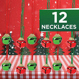 12 Collares Jingle Bells Rojo y Verde Jingle Bells