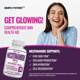 Suplemento Nicotinamida 500mg con Resveratrol 100mg  Vit  B3