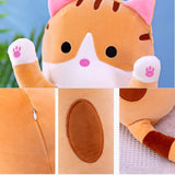Peluche de gato rosado suave y larga 36 pulgadas