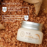 Crema Hidratante Facial con Extracto de Arroz y Aceite