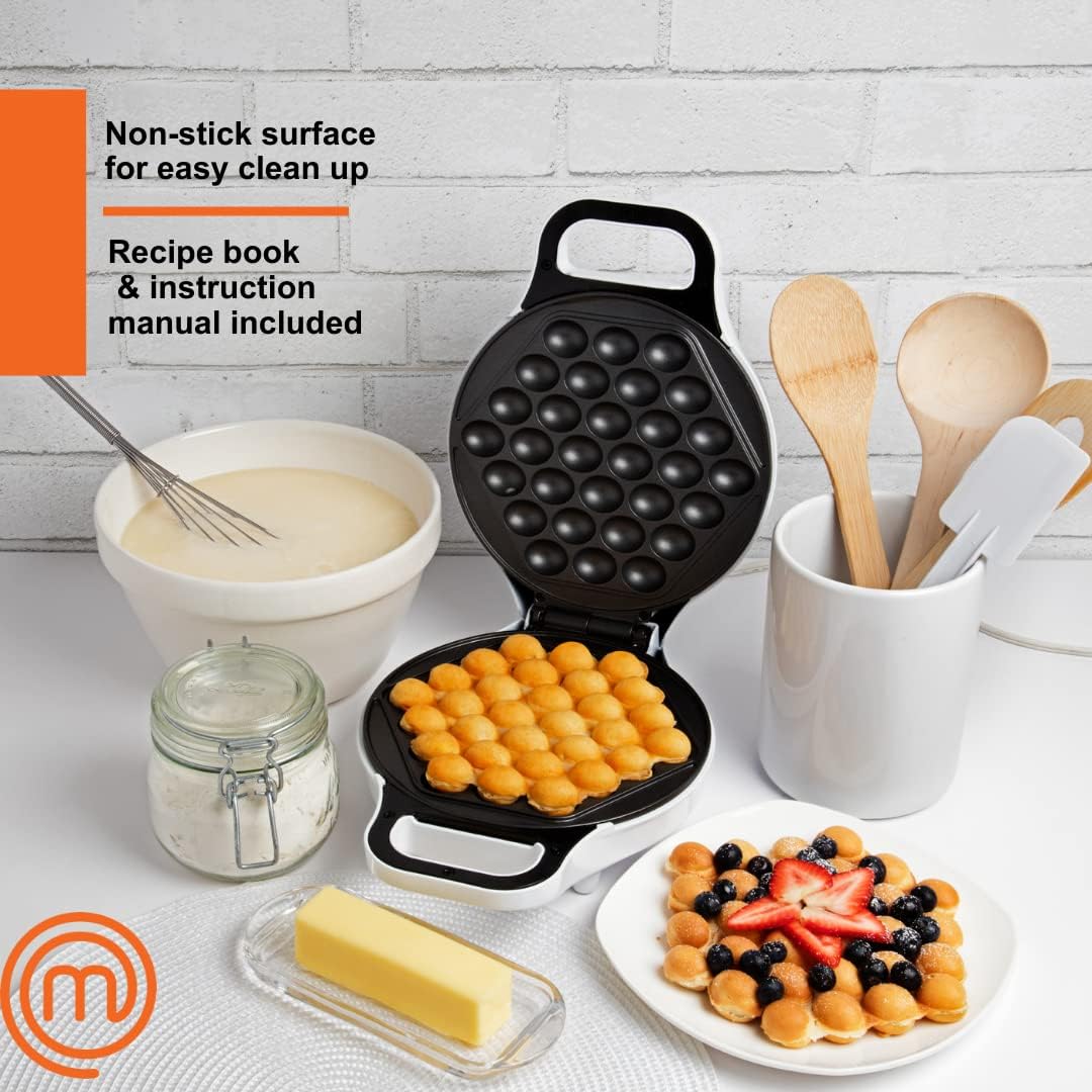 Máquina de Waffles Bubble MasterChef - Antiadherente, Rápida