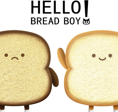 Peluche de pan tostado de comida divertida