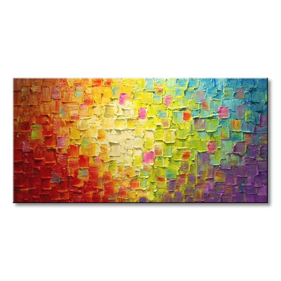 Gran pintura al óleo sobre lienzo Moderno