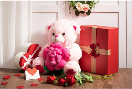 Osito de Peluche BEJOY con Rosa, 16 Pulgadas, Día de San Valentín
