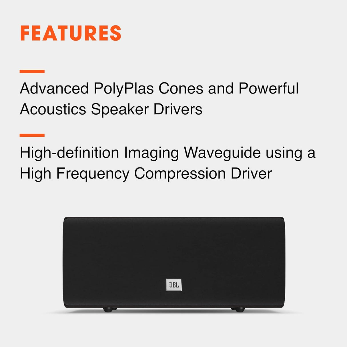 Altavoz Central JBL Studio 625C - 2.5 Vías, 2414H-1, Doble Woofer