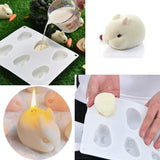 Moldes de Silicona para Conejos, 2 Piezas, 3D, Pastelería