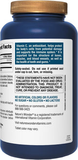 Vitamin C 1000 mg con Rosa Hips, 250 cápsulas, Natur's Wonder