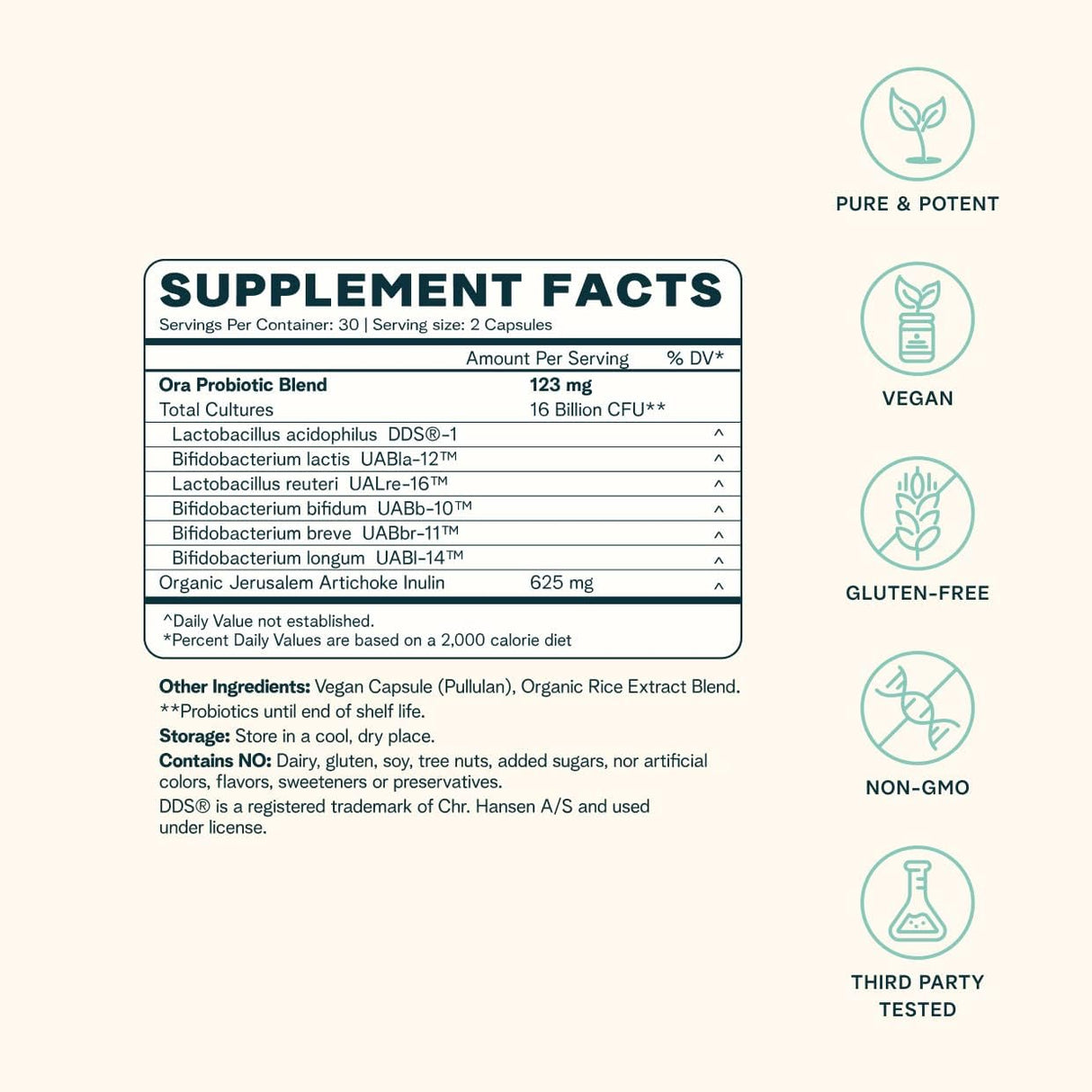Suplementos Alimenticios Probióticos  Sin lácteos