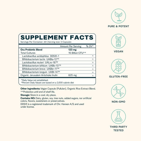Suplementos Alimenticios Probióticos  Sin lácteos