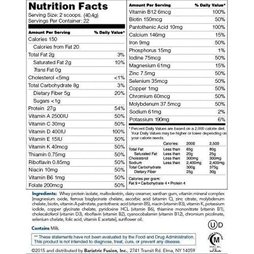 Tubo de 2 libras de proteína de reemplazo de comida