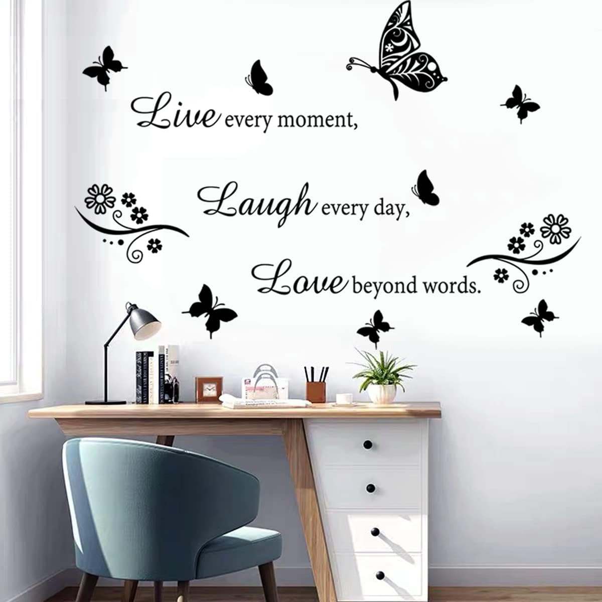 Vinilo Decorativo Frase Motivacional para el Hogar - Modelo 2023