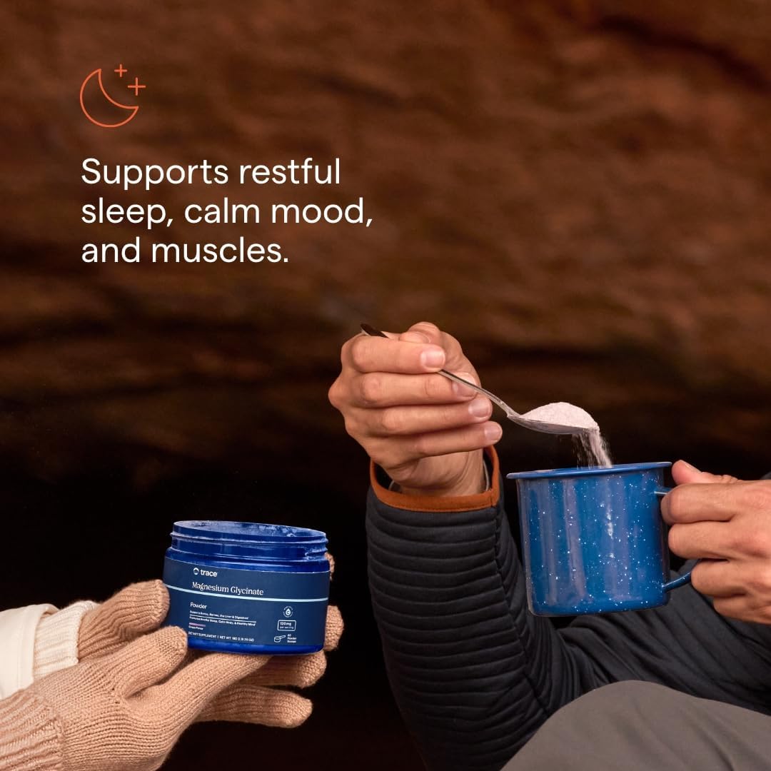 Magnesio Glicinato en Polvo, Apoyo Digestión y Sueño, 180g