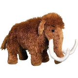 Peluche de mamut lanudo marrón de 8 pulgadas