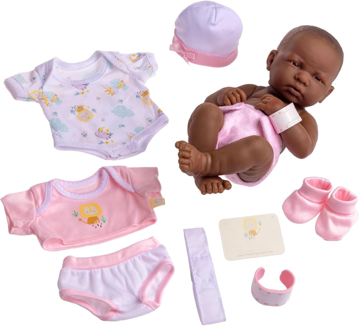 Conjunto de regalo de muñeca bebé de 8 piezas - 14" realista