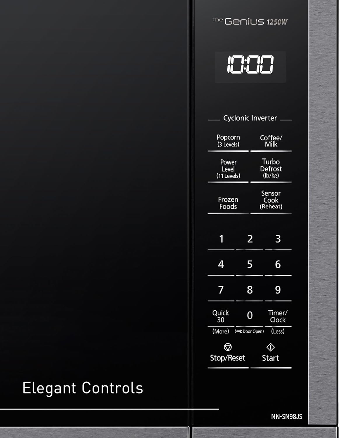 Horno Microondas Panasonic 2.2 cft, Acero Inoxidable, NN-SN98JS