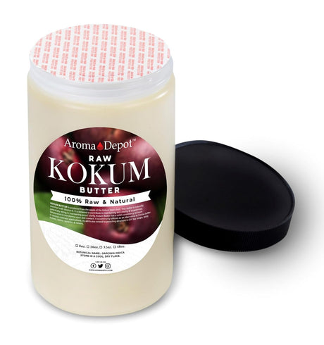 Manteca de Kokum Sin Refino para Piel, Cuerpo y Cabello
