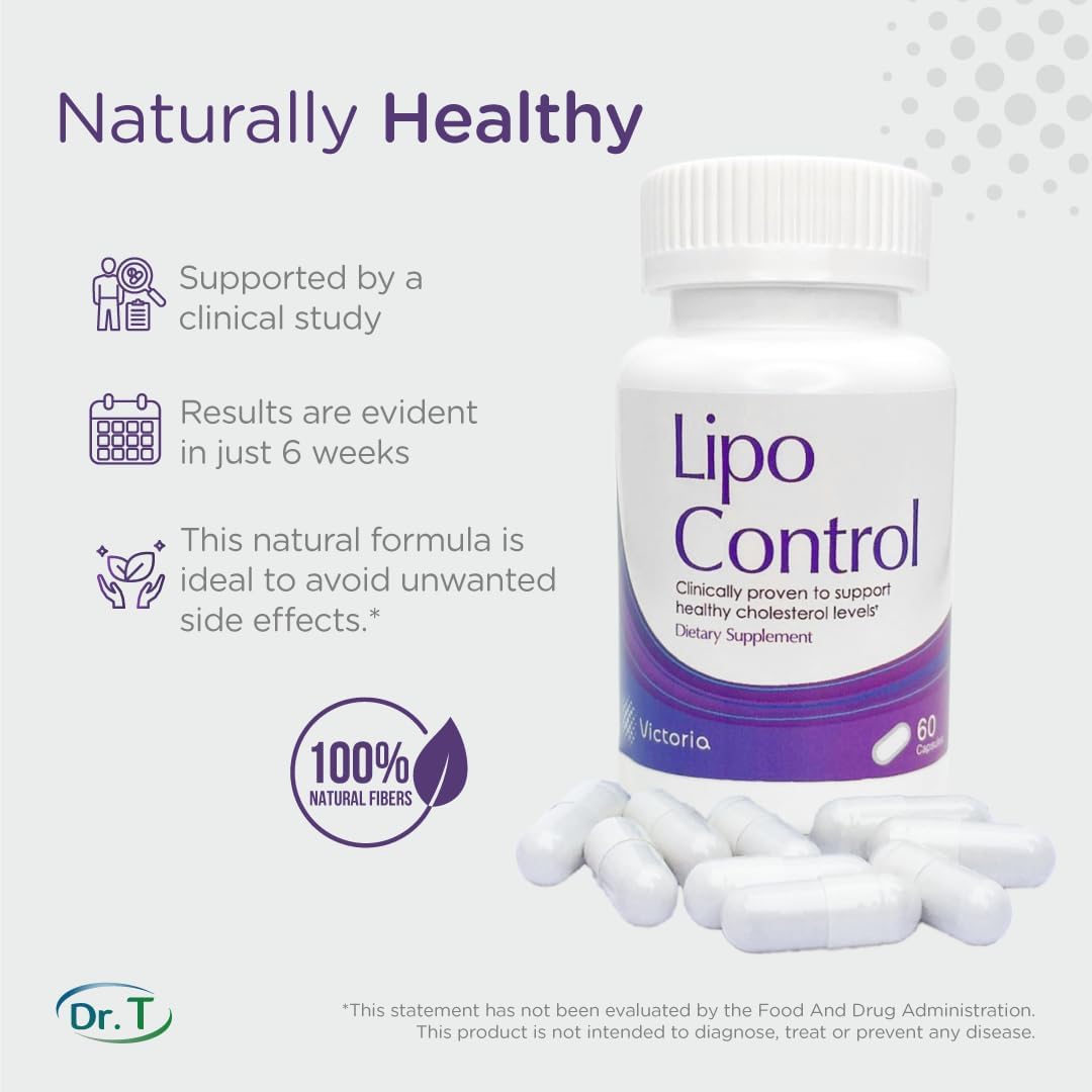 Suplemento Natural de Colesterol Dr. T - 60 Cápsulas