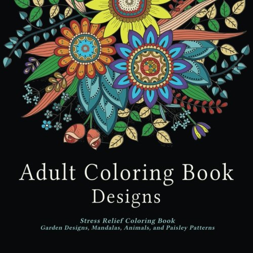 libro para colorear  aliviar el estrés: diseños de jardines