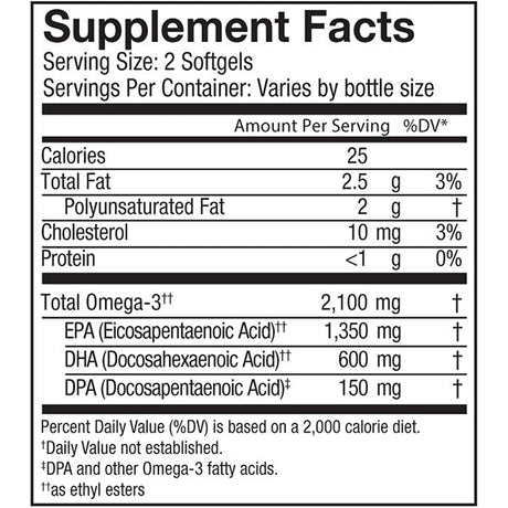 Suplementos Alimenticios Omega cápsulas blandas